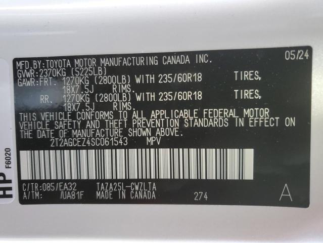 2025 LEXUS NX 350 BAS 2T2AGCEZ4SC061543