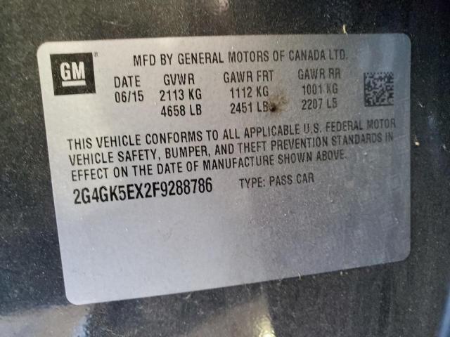 2015 BUICK REGAL 2G4GK5EX2F9288786