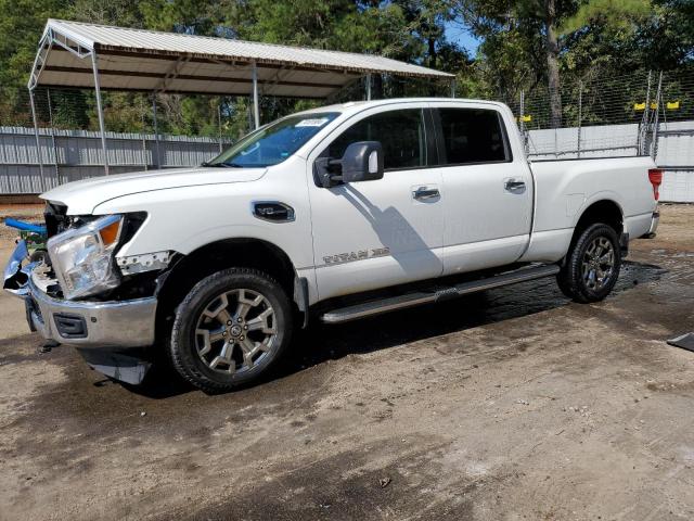 NISSAN TITAN XD S 2018 white  gas 1N6AA1F46JN527771 photo #1