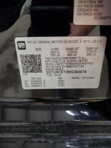 2021 GMC SIERRA K15 - 3GTU9CET2MG365678