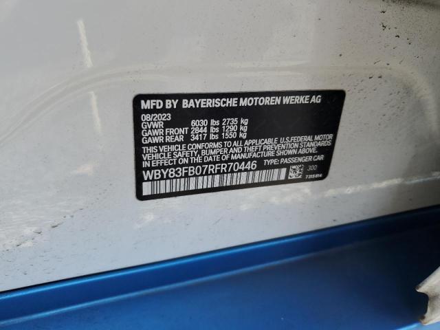 2024 BMW I4 XDRIVE - WBY83FB07RFR70446