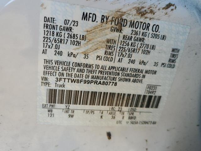 2023 FORD MAVERICK X - 3FTTW8F99PRA80778