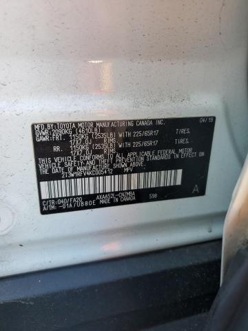 2019 TOYOTA RAV4 XLE - 2T3W1RFV4KC005412