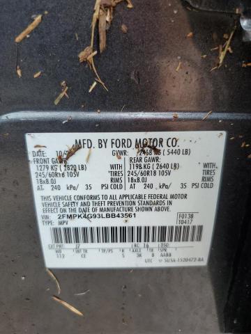 VIN 2FMPK4G93LBB43561 2020 Ford Edge, SE no.14