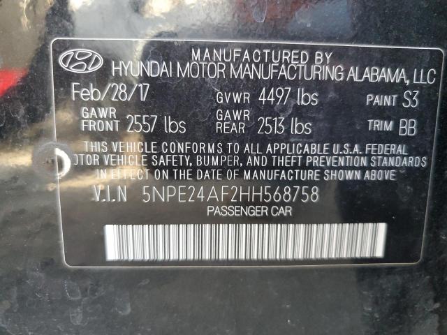 2017 HYUNDAI SONATA - 5NPE24AF2HH568758