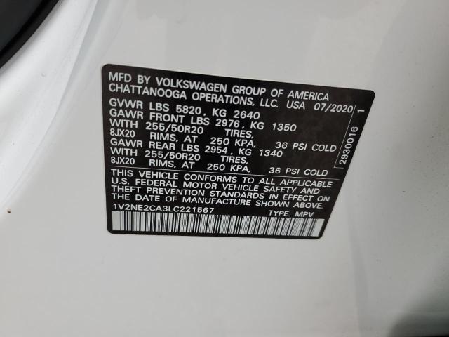 2020 VOLKSWAGEN ATLAS CROS - 1V2NE2CA3LC221567