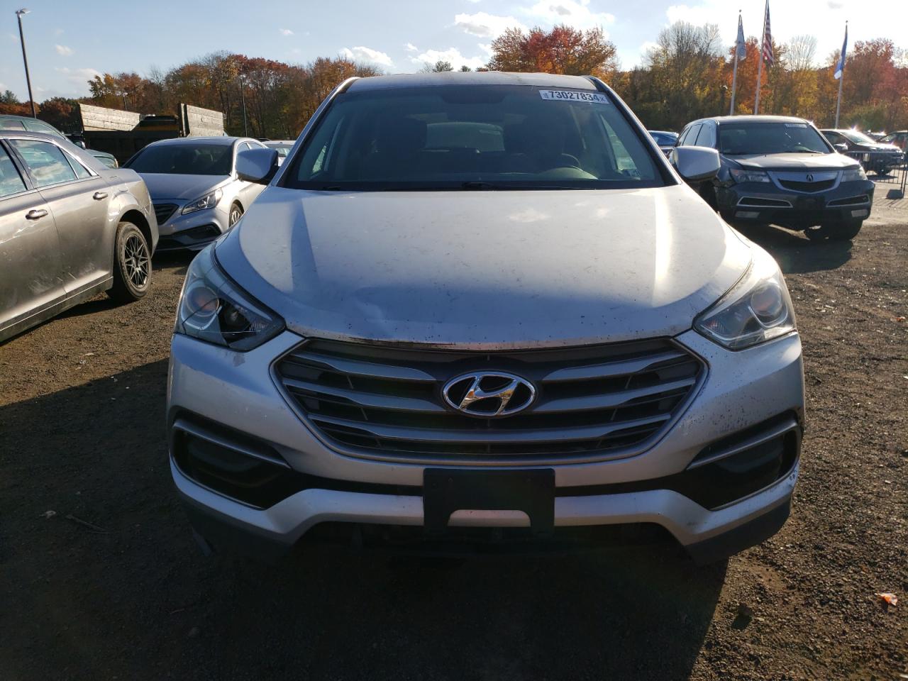 Lot #2925610504 2017 HYUNDAI SANTA FE S