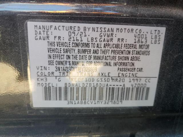 2021 NISSAN SENTRA SV - 3N1AB8CV1MY329809