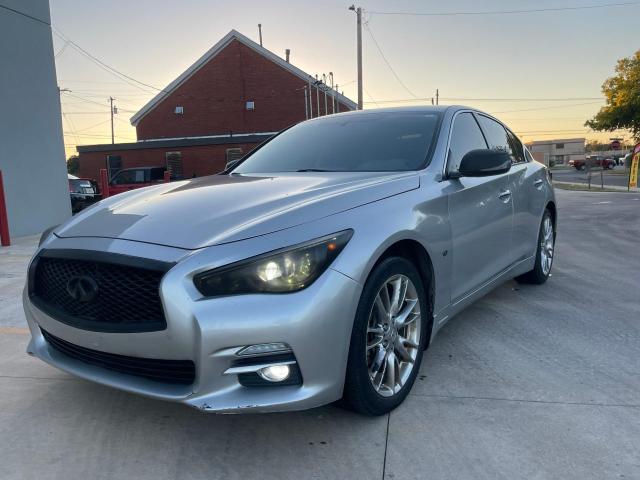 INFINITI Q50 BASE 2014 silver sedan 4d gas JN1BV7AR2EM687968 photo #3