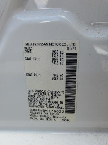 2021 NISSAN ALTIMA S - 1N4BL4BV6MN376622