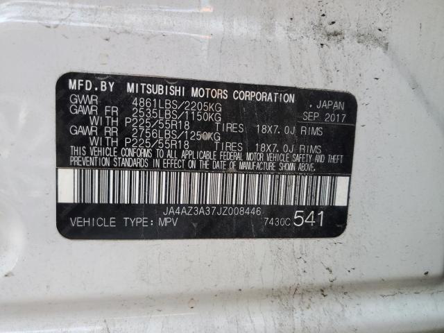 2018 MITSUBISHI OUTLANDER - JA4AZ3A37JZ008446