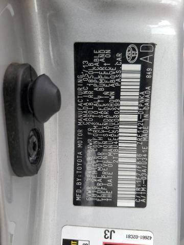 2013 TOYOTA COROLLA BA #3305371303