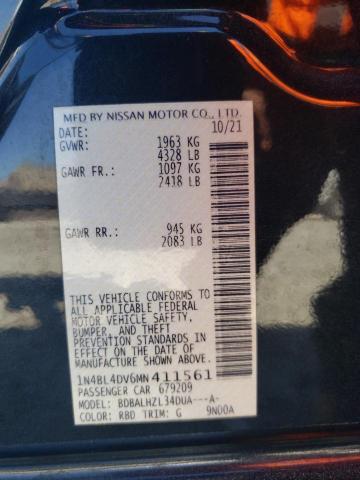 2021 NISSAN ALTIMA SV - 1N4BL4DV6MN411561