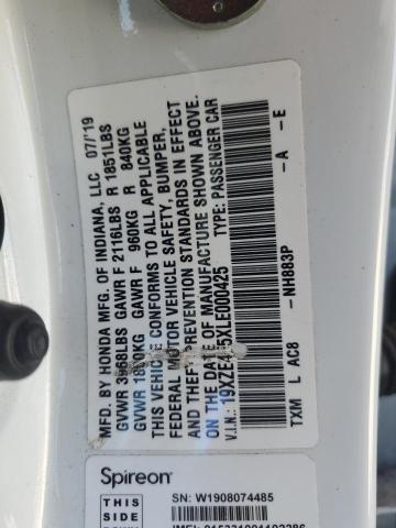 2020 HONDA INSIGHT EX - 19XZE4F5XLE000425