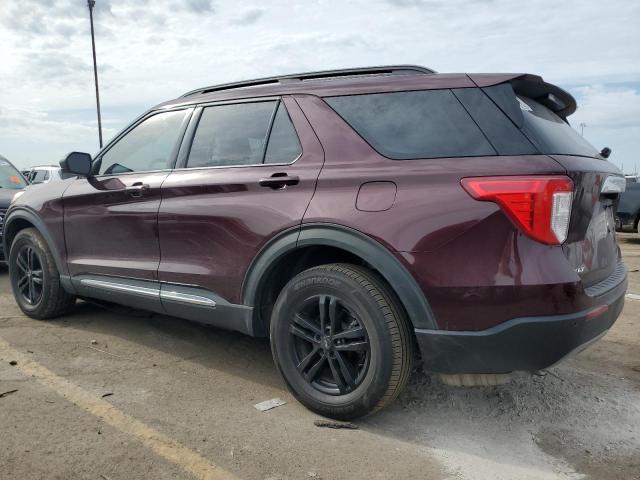 FORD EXPLORER X 2022 maroon  gas 1FMSK8DH5NGA84523 photo #3