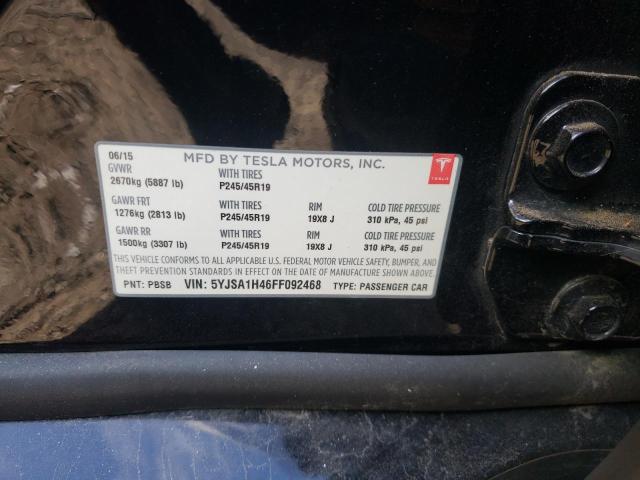2015 TESLA MODEL S P8 5YJSA1H46FF092468