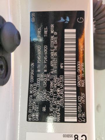 2020 TOYOTA 4RUNNER SR - JTEBU5JR0L5813283