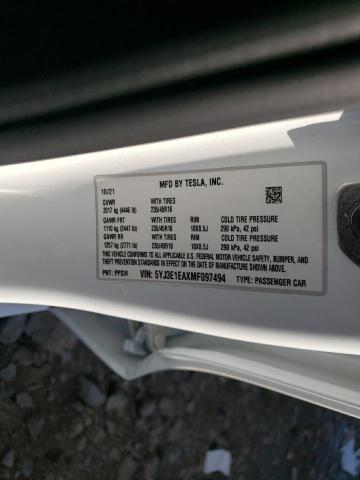 2021 TESLA MODEL 3 - 5YJ3E1EAXMF097494