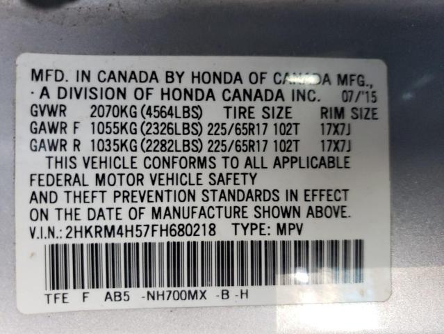 VIN 2HKRM4H57FH680218 2015 Honda CR-V, EX no.13