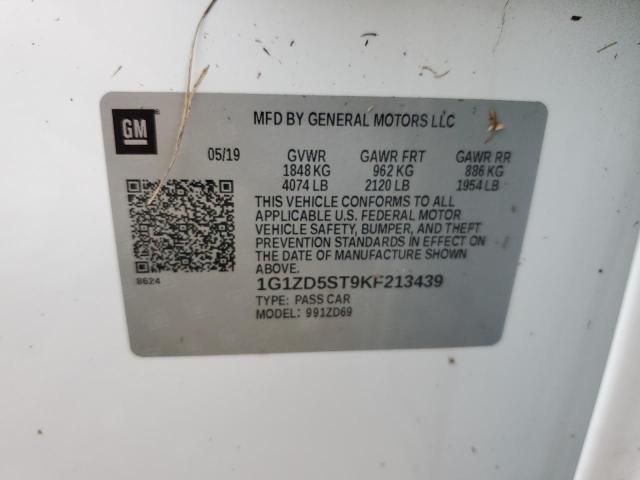 VIN 1G1ZD5ST9KF213439 2019 Chevrolet Malibu, LT no.13