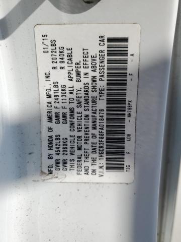 2015 HONDA ACCORD EXL - 1HGCR3F88FA018476