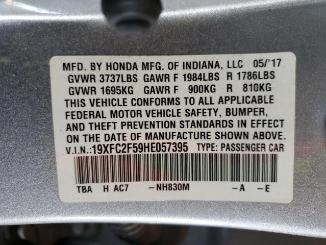 2017 HONDA CIVIC LX - 19XFC2F59HE057395