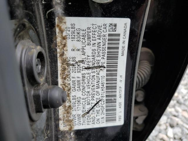 2020 HONDA CIVIC SPOR - 2HGFC2F81LH546110