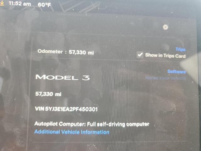 2023 TESLA MODEL 3 - 5YJ3E1EA2PF450301