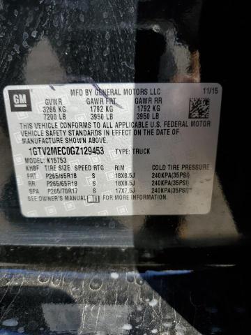 2016 GMC SIERRA K15 - 1GTV2MEC0GZ129453