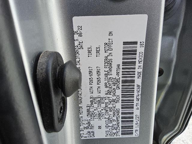 VIN 3TMCZ5AN6NM524803 2022 Toyota Tacoma, Double Cab no.13