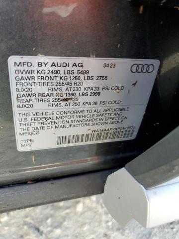 2023 AUDI Q5 SPORTBA WA14AAFYXP2142270