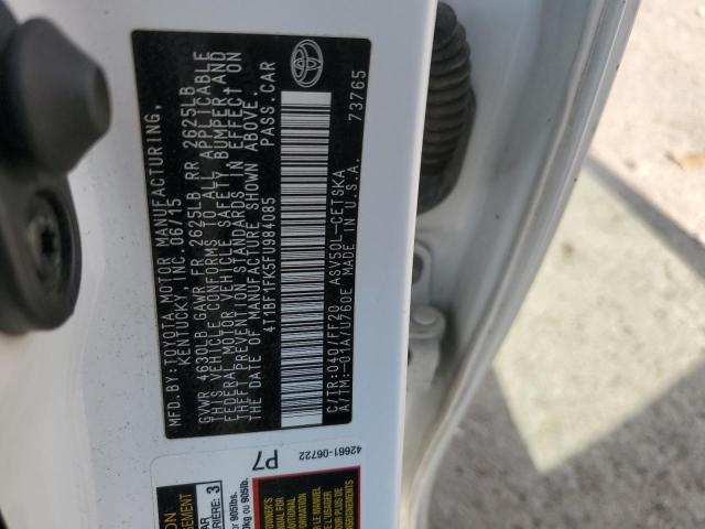 2015 TOYOTA CAMRY LE - 4T1BF1FK5FU984085