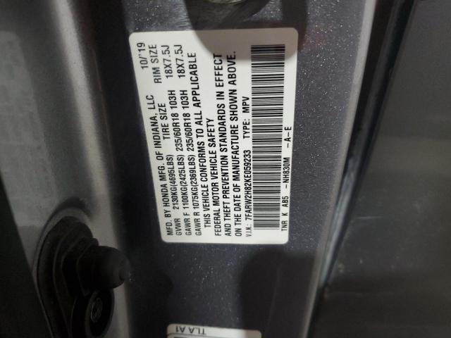 2019 HONDA CR-V EXL - 7FARW2H82KE059233