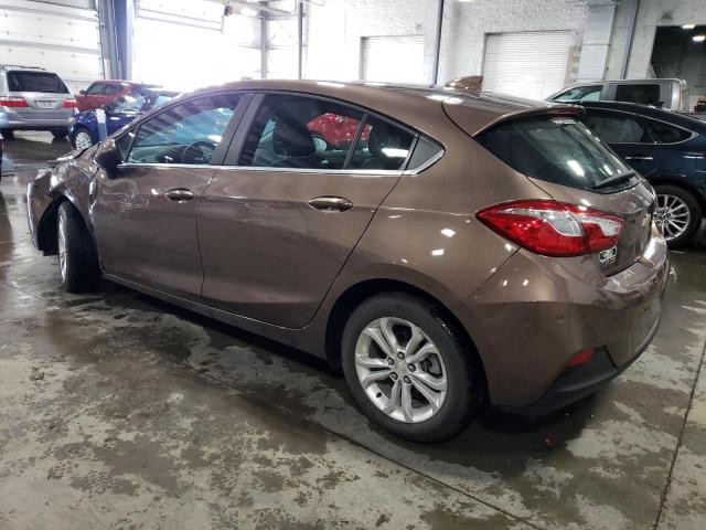 CHEVROLET CRUZE LT 2019 brown  gas 3G1BE6SM3KS610105 photo #3