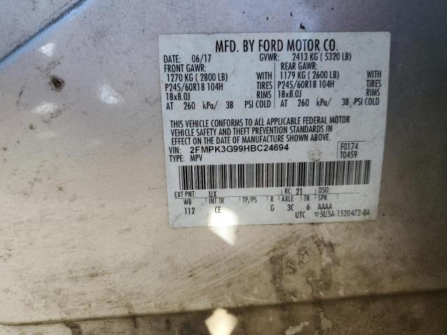 2017 FORD EDGE SE - 2FMPK3G99HBC24694