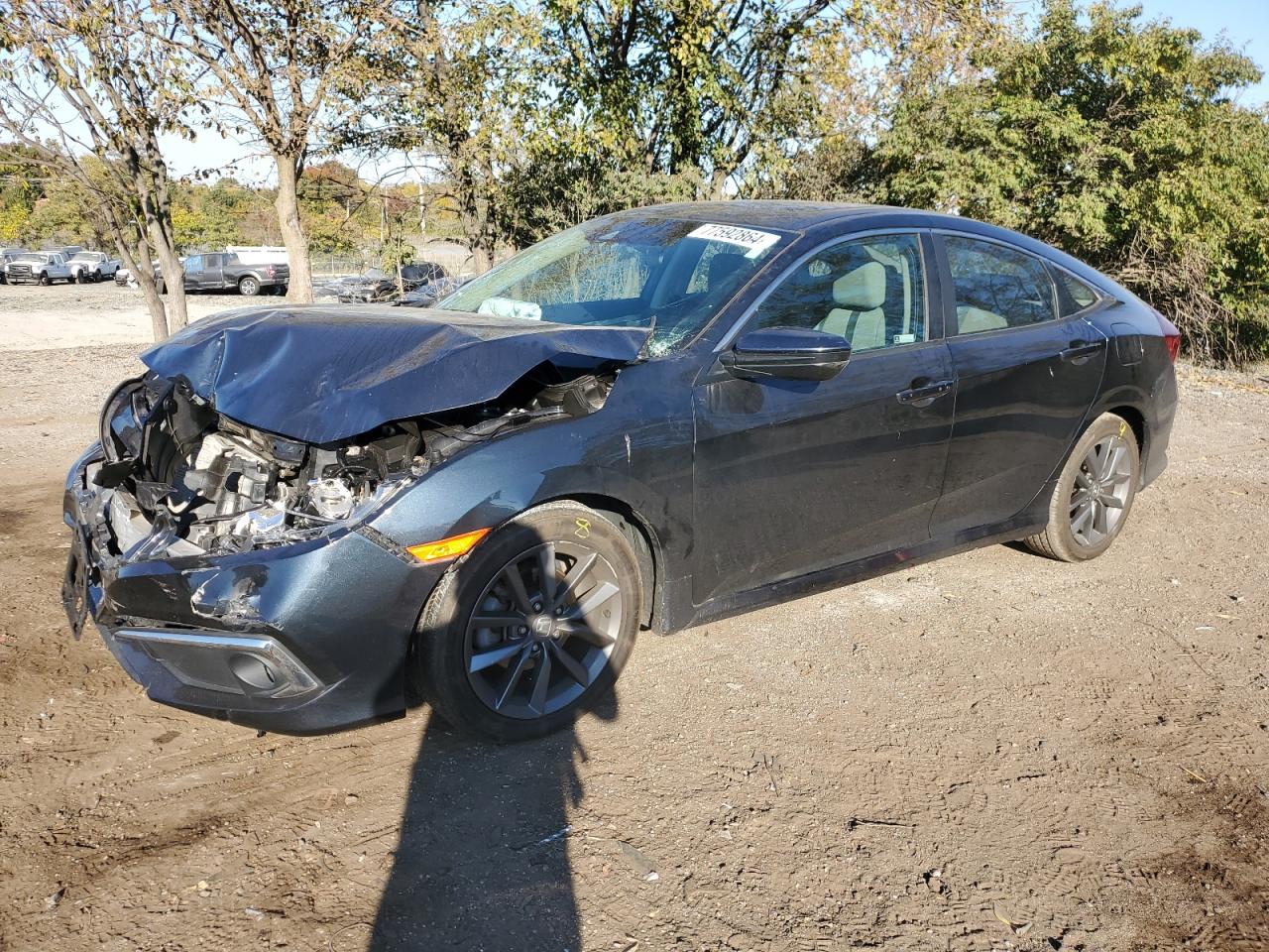 Lot #2981507644 2020 HONDA CIVIC EX