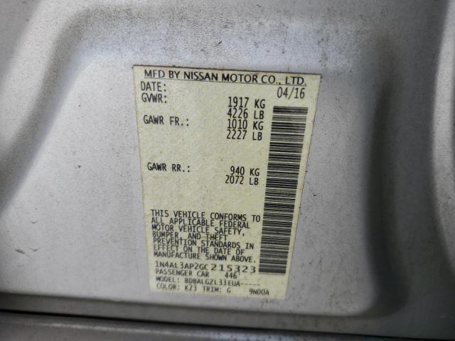2016 NISSAN ALTIMA 2.5 - 1N4AL3AP2GC215323
