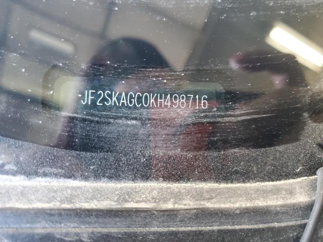 2019 SUBARU FORESTER P - JF2SKAGC0KH498716