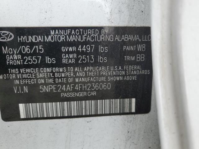 2015 HYUNDAI SONATA SE - 5NPE24AF4FH236060