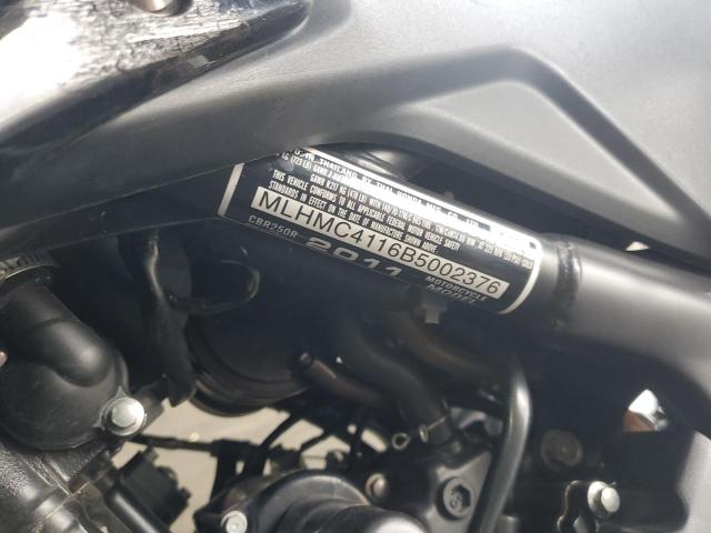 2011 HONDA CBR250 R MLHMC4116B5002376