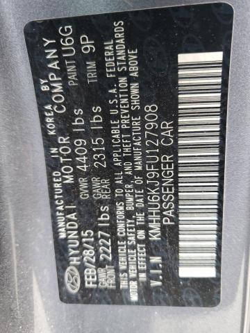 2015 HYUNDAI GENESIS CO - KMHHU6KJ9FU127908