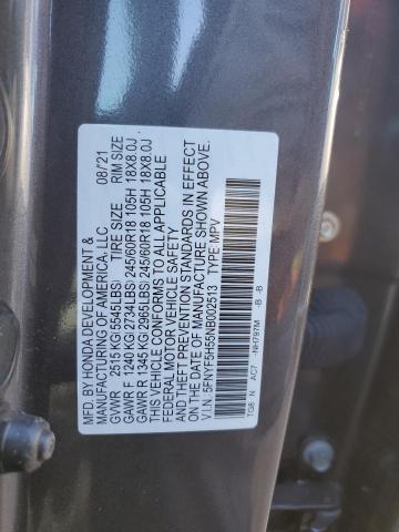 2022 HONDA PILOT EXL - 5FNYF5H55NB002513