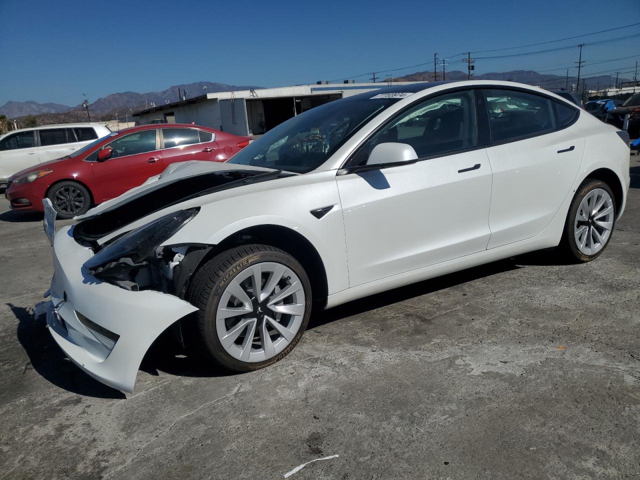 Lot #2962383019 2022 TESLA MODEL 3