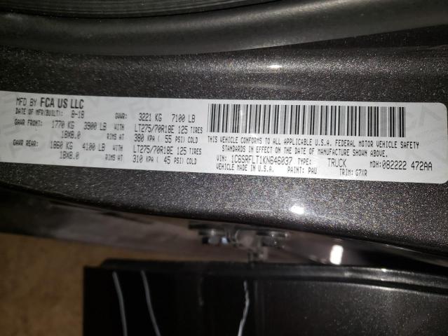 2019 RAM 1500 REBEL - 1C6SRFLT1KN646037