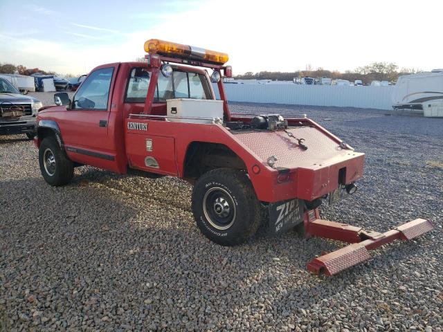 CHEVROLET GMT-400 K2 1990 red pickup gas 1GCGK24K5LE114647 photo #3