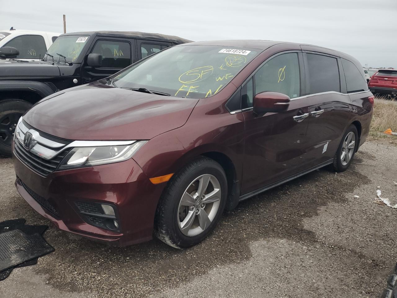 Lot #2977084063 2020 HONDA ODYSSEY EX