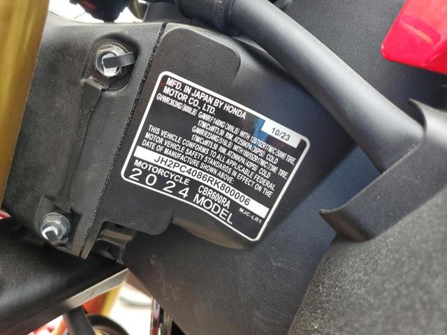 2024 HONDA CBR600 RA JH2PC4086RK800006