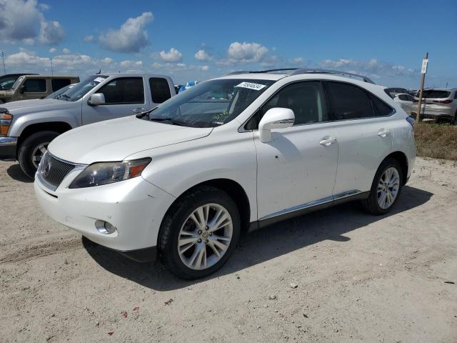 LEXUS RX 450H 2012 white  hybrid engine JTJBC1BA7C2430139 photo #1