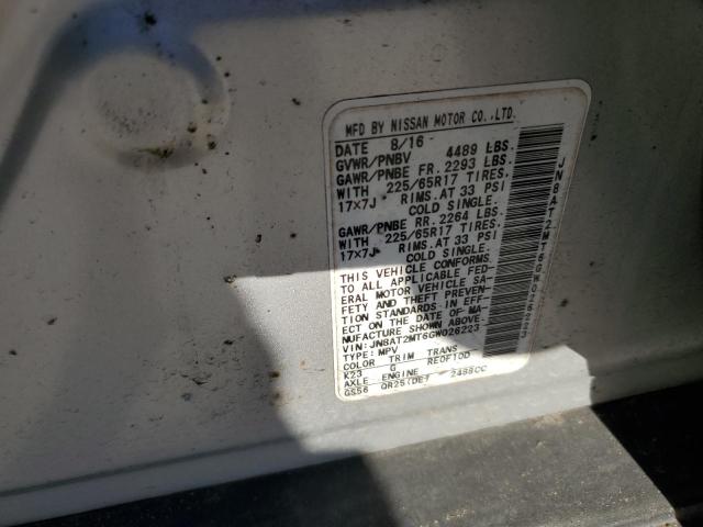 2016 NISSAN ROGUE S - JN8AT2MT6GW026223