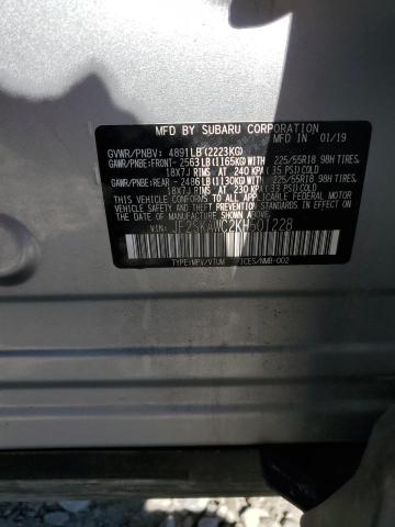 2019 SUBARU FORESTER T - JF2SKAWC2KH501228